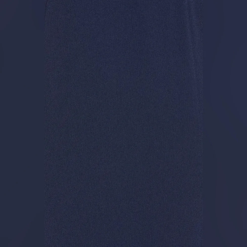 Dress the Population Wedding Guest Bridesmaid Dress Iris Slit Crepe Gown Navy